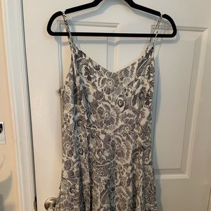 Floral print skater dress